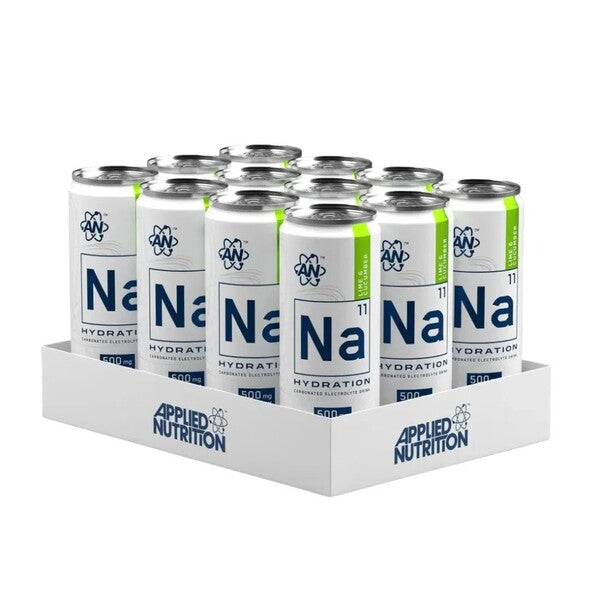 Applied Nutrition Na11 hidratācijas dzēriens, laima un gurķu garša – 12 x 330 ml.