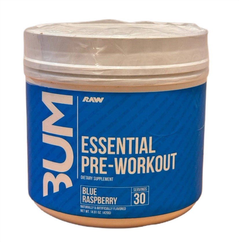 Raw Nutrition CBUM Essential pirms treniņa, zilo aveņu garša – 420 g