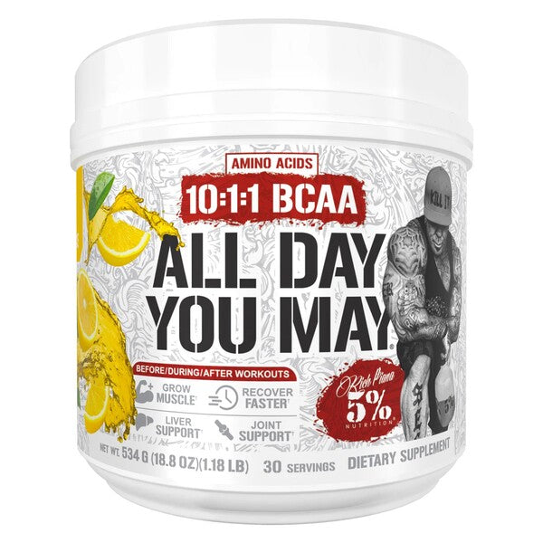5% Nutrition uzturvielas AllDayYouMay – leģendārā sērija, itāļu citrona ledus – 534 g