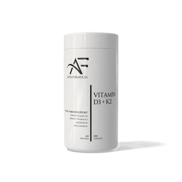 Apex Formulas D3+K2 vitamīns — 120 kapsulas