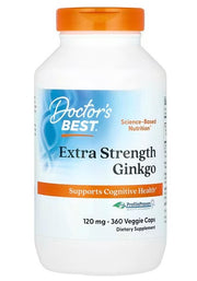 Doctor's Best īpaši spēcīga ginks, 120 mg – 360 kapsulas