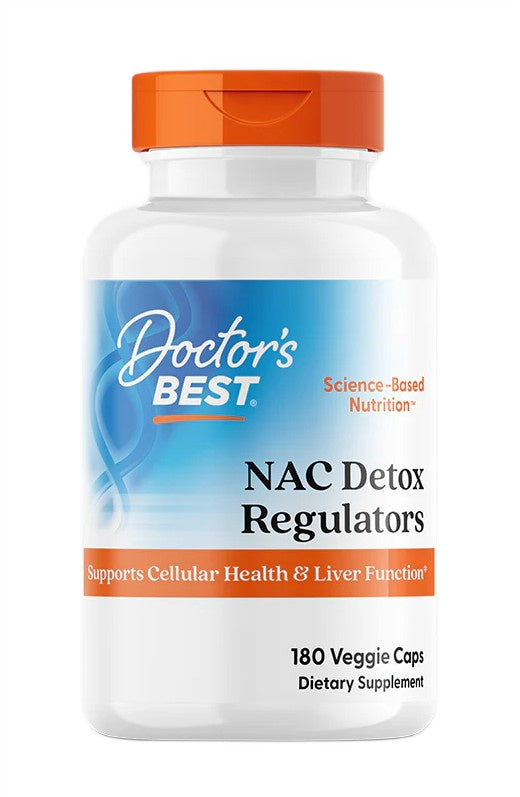 Doctor's Best NAC detoksikācijas regulatori – 180 kapsulas