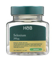Holland & Barrett selēns, 200 mcg – 120 tabletes