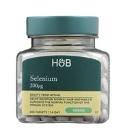 Holland & Barrett selēns, 200 mcg – 240 tabletes