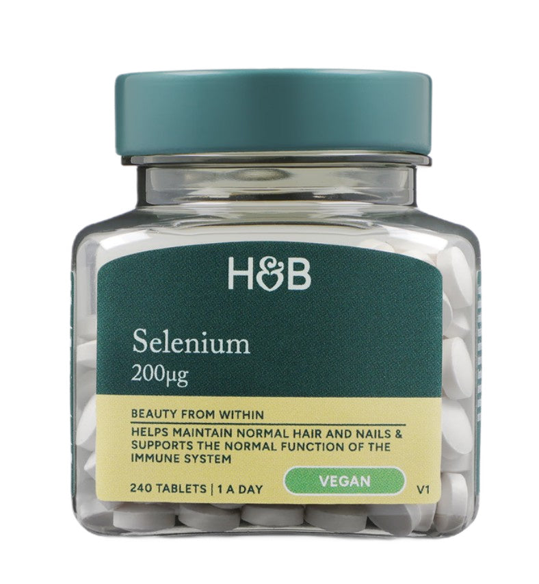 Holland & Barrett selēns, 200 mcg – 240 tabletes