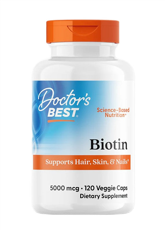 Doctor's Best biotīns, 5000 mcg – 120 kapsulas