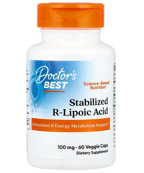 Doctor's Best stabilizētā R-liposkābe, 100 mg – 60 kapsulas
