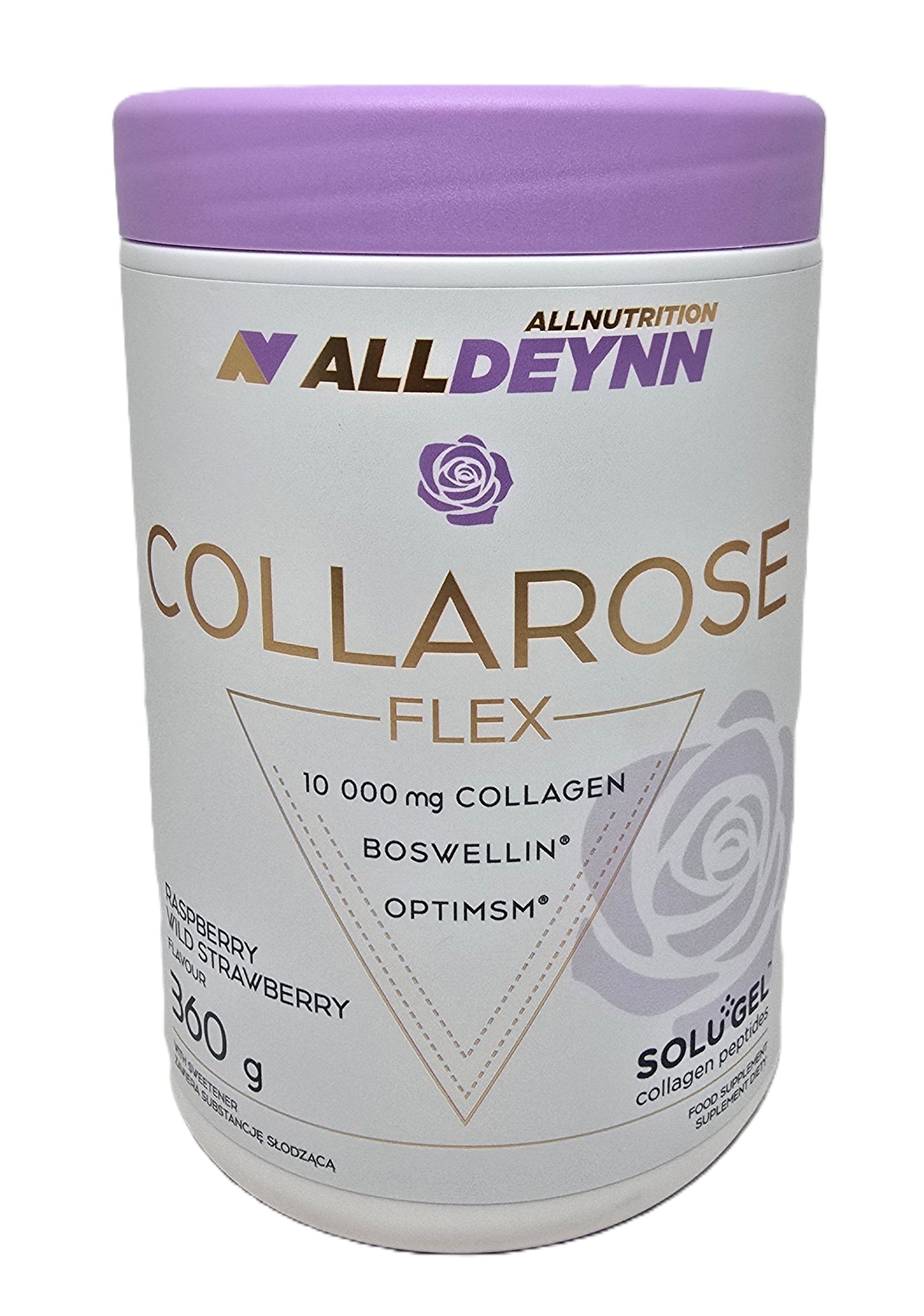 Allnutrition AllDeynn Collarose Flex ar avenēm un zemenēm – 360 g