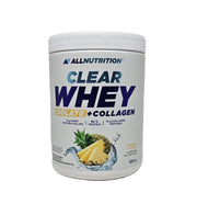 Allnutrition Clear Whey Isolate + kolagēns, ananāsu garša – 500 g