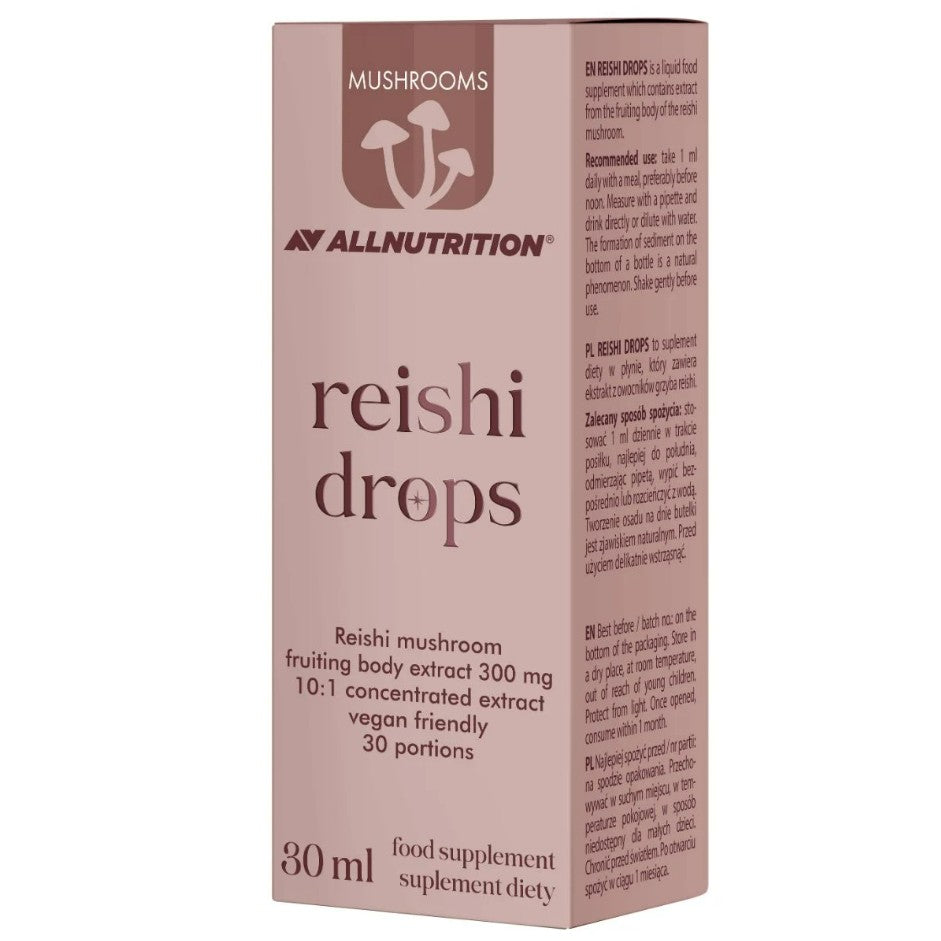 Allnutrition Reiši sēņu pilieni, 300 mg - 30 ml.