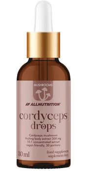Allnutrition sēņu kordicepsa pilieni, 300 mg - 30 ml.