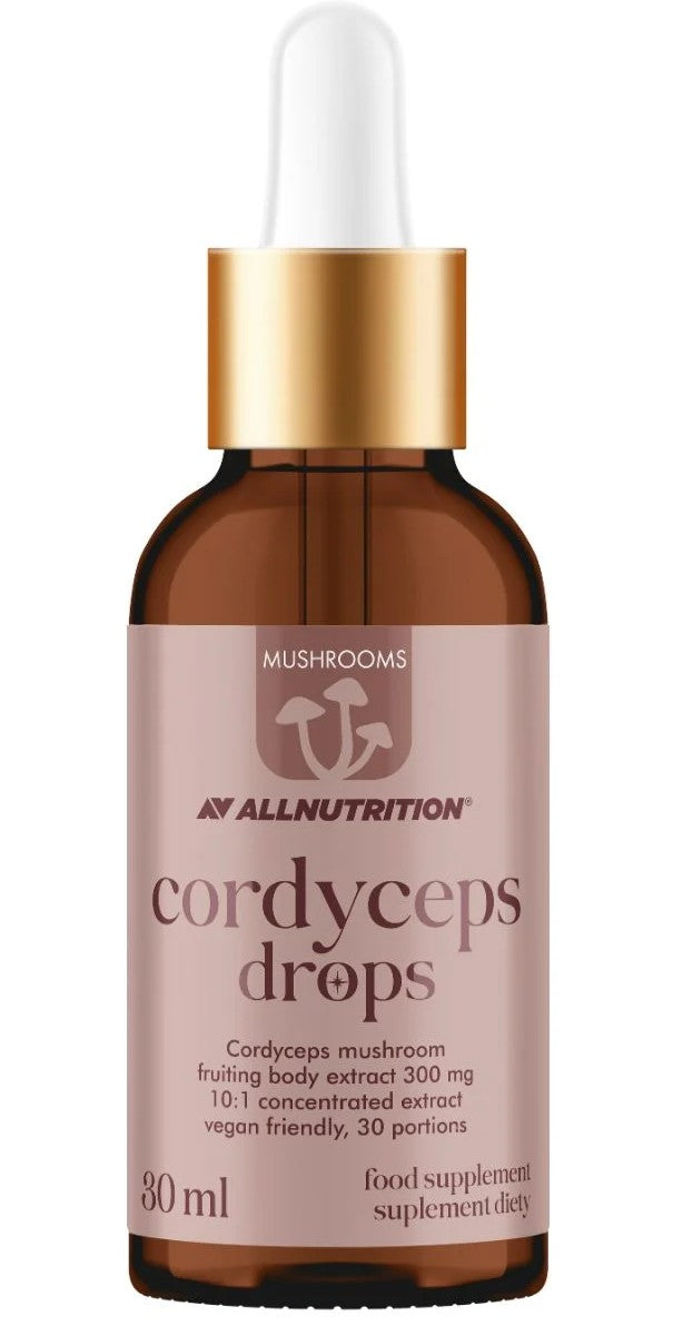 Allnutrition sēņu kordicepsa pilieni, 300 mg - 30 ml.