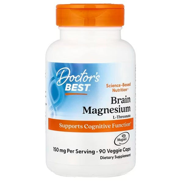 Doctor's Best smadzeņu magnijs ar Magtein, 150 mg – 90 kapsulas