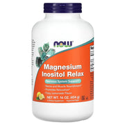 NOW Foods Magnija inozīta relaksējošs pulveris – 454 g