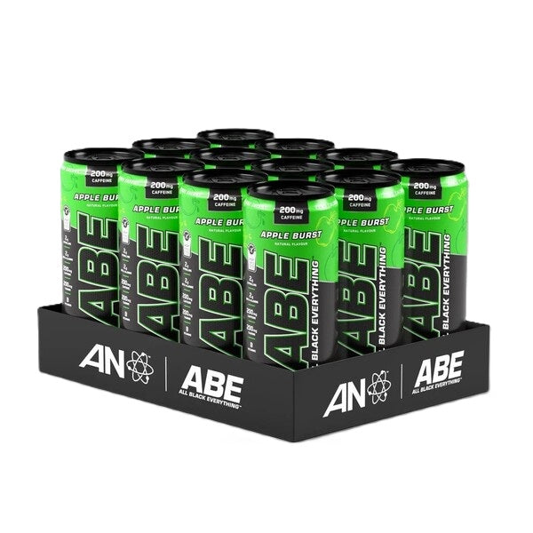 Applied Nutrition ABE Energy + Performance skārdenes, ābolu garša – 12 x 330 ml.