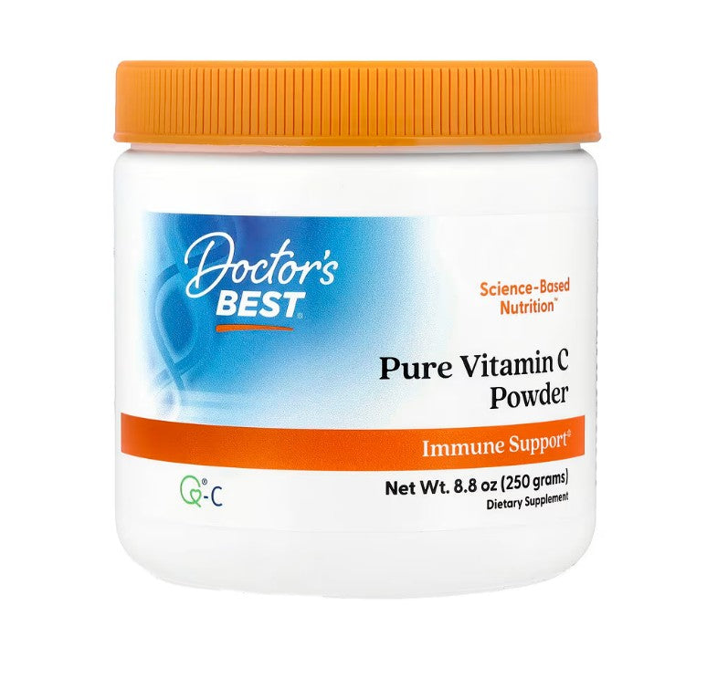 Doctor's Best tīra C vitamīna pulveris ar Quali-C – 250 g