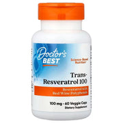 Doctor's Best trans-resveratrols 100, 100 mg – 60 kapsulas