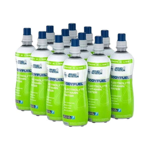 Applied Nutrition Bodyfuel ūdens ar elektrolītiem un vitamīniem, citrons un laims – 12 x 500 ml.