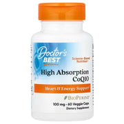 Doctor's Best augstas absorbcijas koenzīms Q10 ar bioperīnu, 100 mg – 60 kapsulas