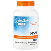 Doctor's Best MSM ar OptiMSM, 3000 mg – 180 kapsulas
