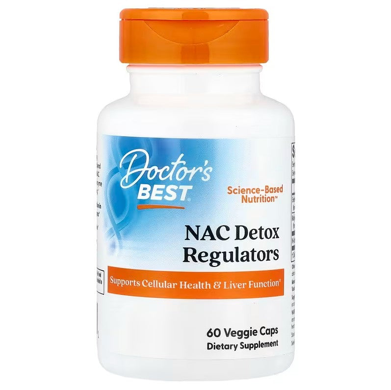 Doctor's Best Doctor's Best NAC detoksikācijas regulatori – 60 kapsulas