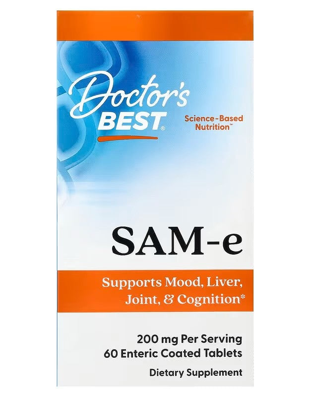 Doctor's Best SAM-e, 200 mg – 60 tabletes