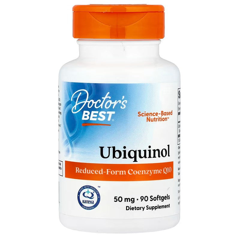 Doctor's Best ubihinols ar kaneka, 50 mg – 90 kapsulas