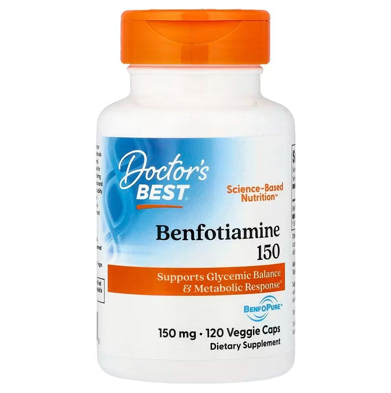 Doctor's Best Benfotiamīns ar BenfoPure, 150 mg - 120 kapsulas