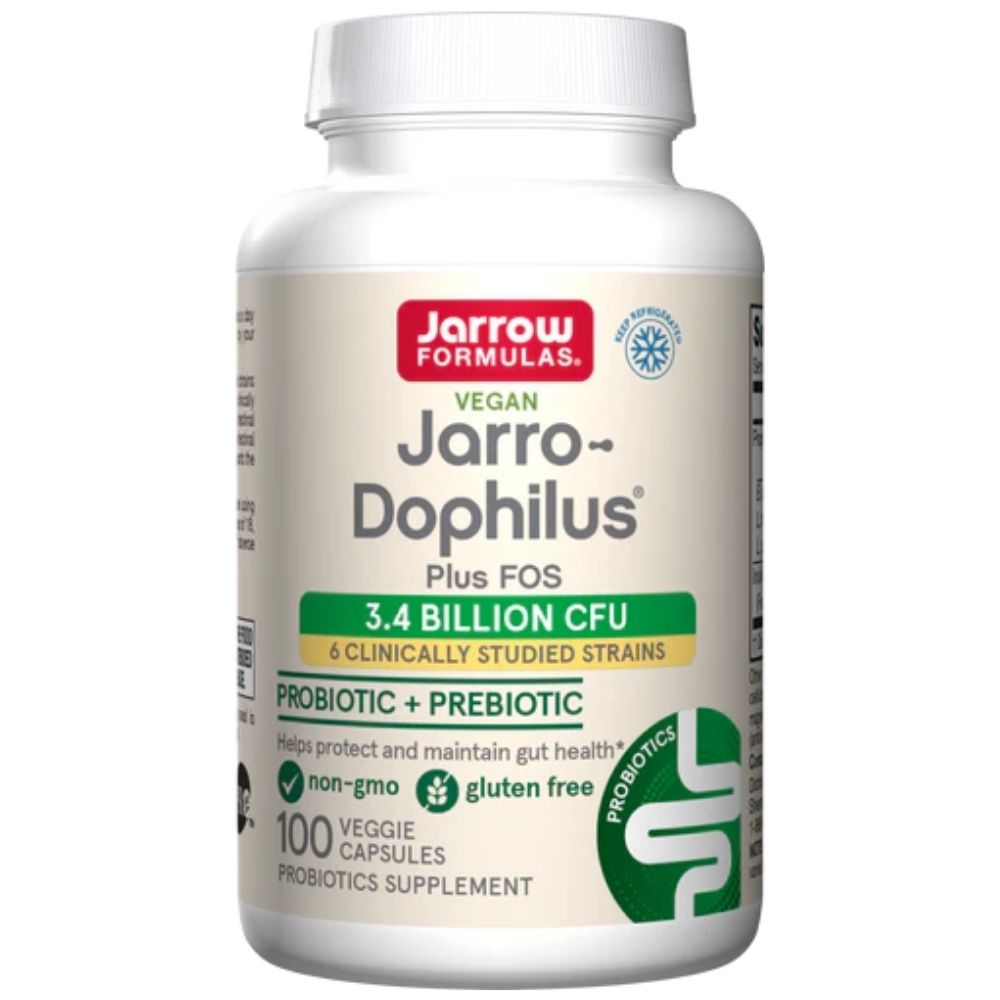 Jarrow Formulas Jarro-Dophilus + FOS (sinbiotiķis) - 100 kapsulas