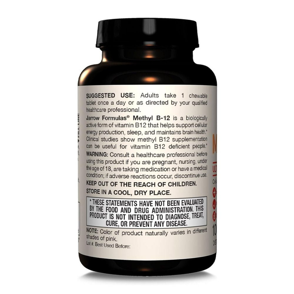 Jarrow Formulas Methyl B-12 2500 mcg — 100 košļājamās tabletes
