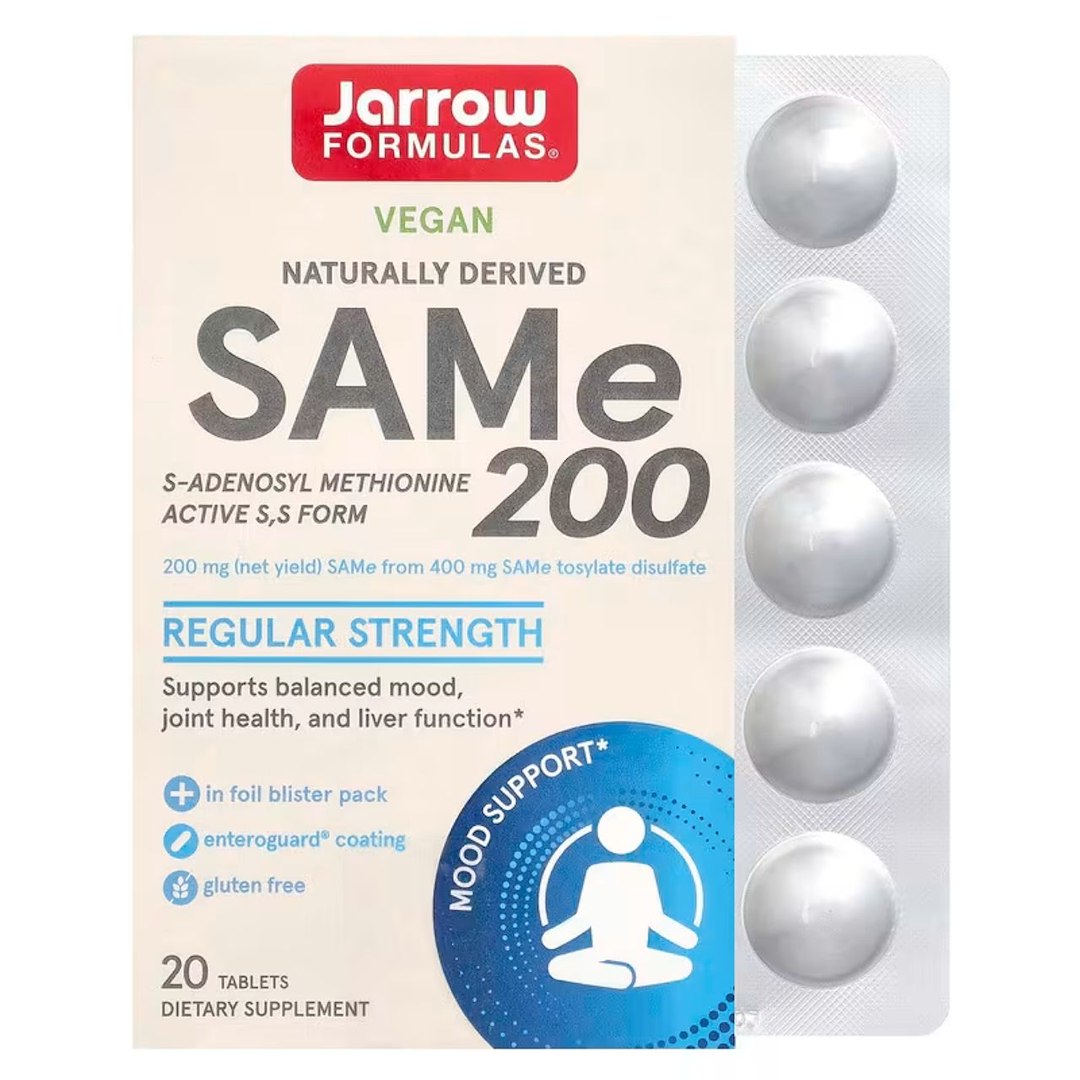 Jarrow Formulas SAMe 200 mg - 20 tabletes