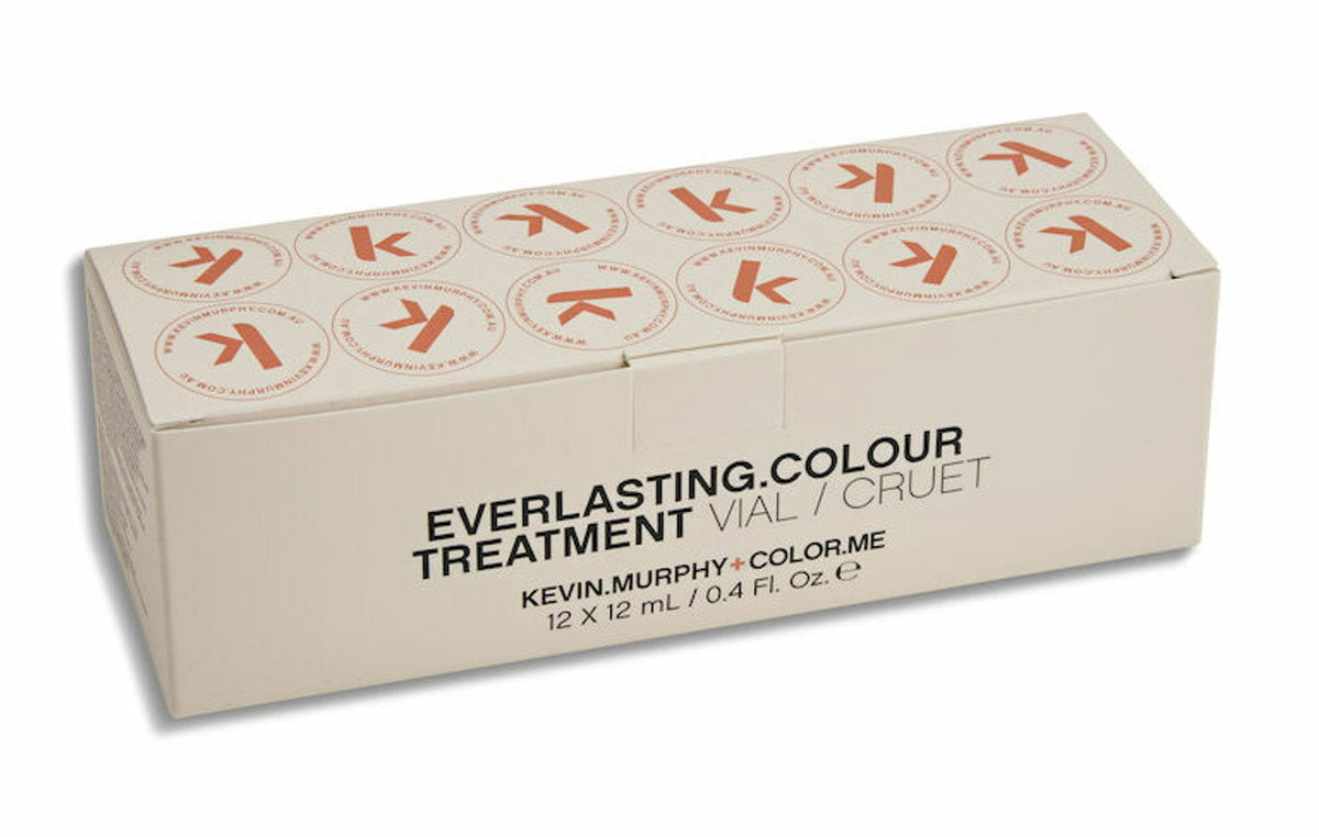 Rinkinys, Kevin Murphy, Everlasting Colour, nenuplaunamas kreminis plaukų dažymas, spalvos apsaugai, 12 vnt., 12 ml