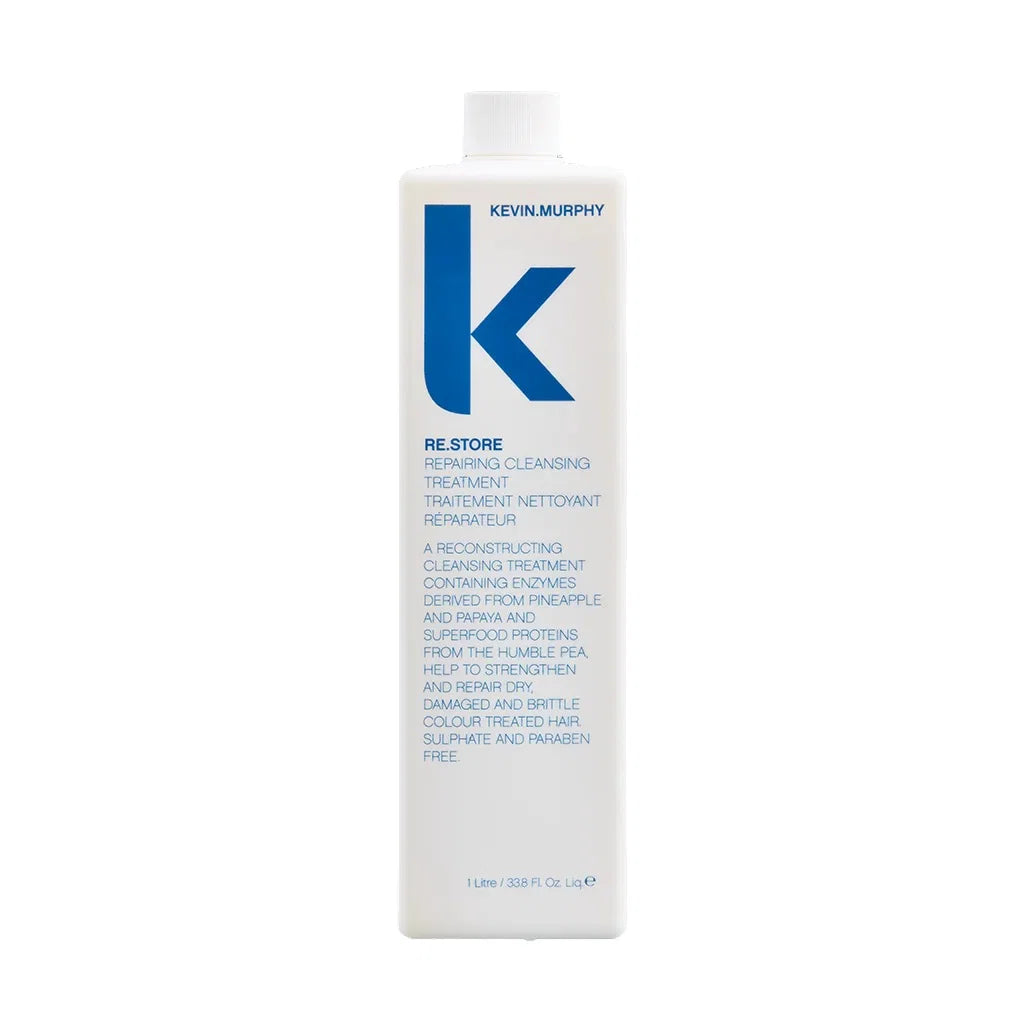 Kevin Murphy, Re Store, ananasų ir papajų fermentų ekstraktai, plaukų priežiūros šampūnas, atkuriamasis, 1000 ml
