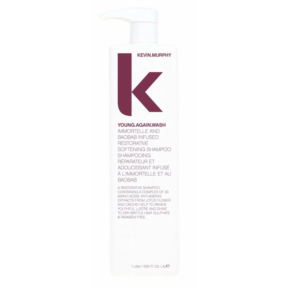 Kevin Murphy, Young Again, plaukų drėkinimui skirtas šampūnas, 1000 ml