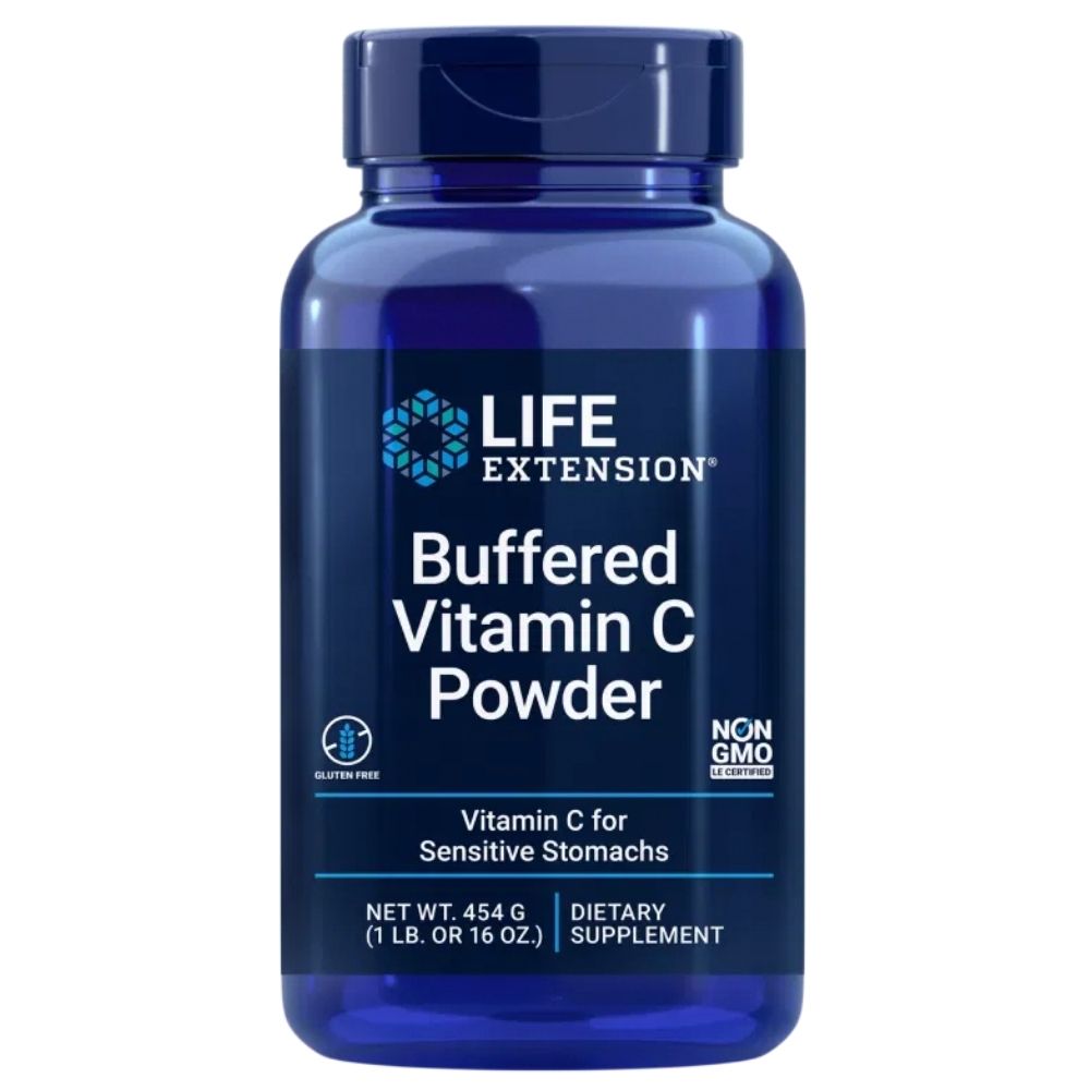 LIFE EXTENSION vitamīna C buferpulveris – 454 g