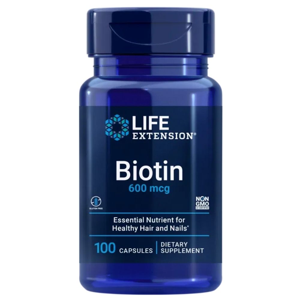 "Life Extension" biotīns 600 mg - 100 kapsulas