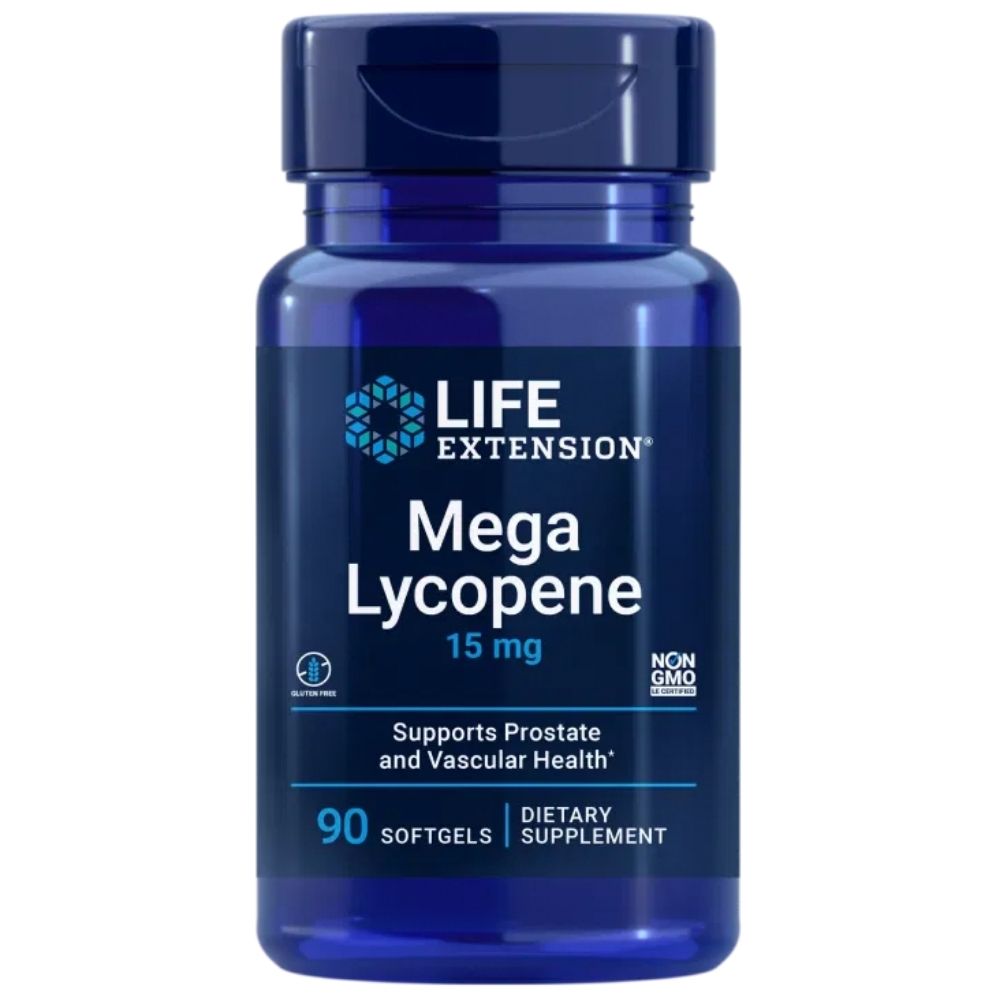 LIFE EXTENSION Mega Likopēns 15 mg – 90 kapsulas