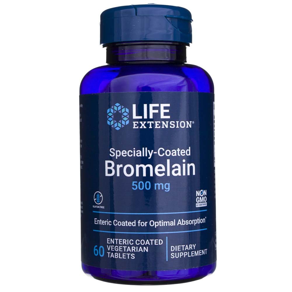 LIFE EXTENSION Bromelaīns 500 mg – 60 tabletes