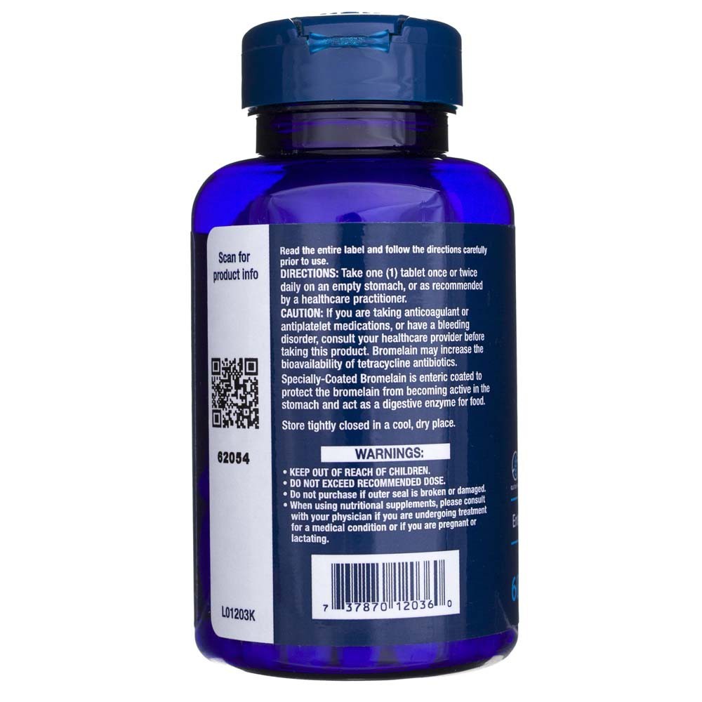 LIFE EXTENSION Bromelaīns 500 mg – 60 tabletes