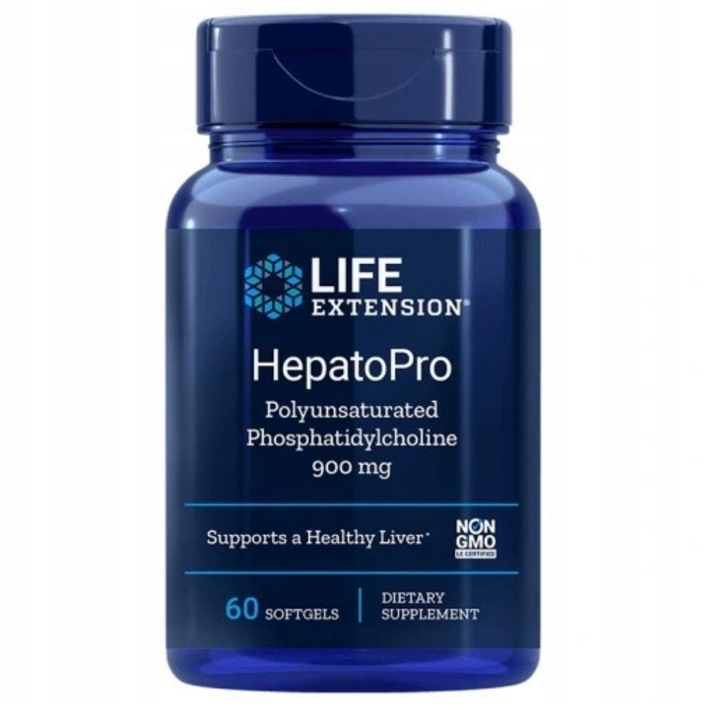LIFE EXTENSION HepatoPro (polienilfosfatidilholīns) – 60 kapsulas