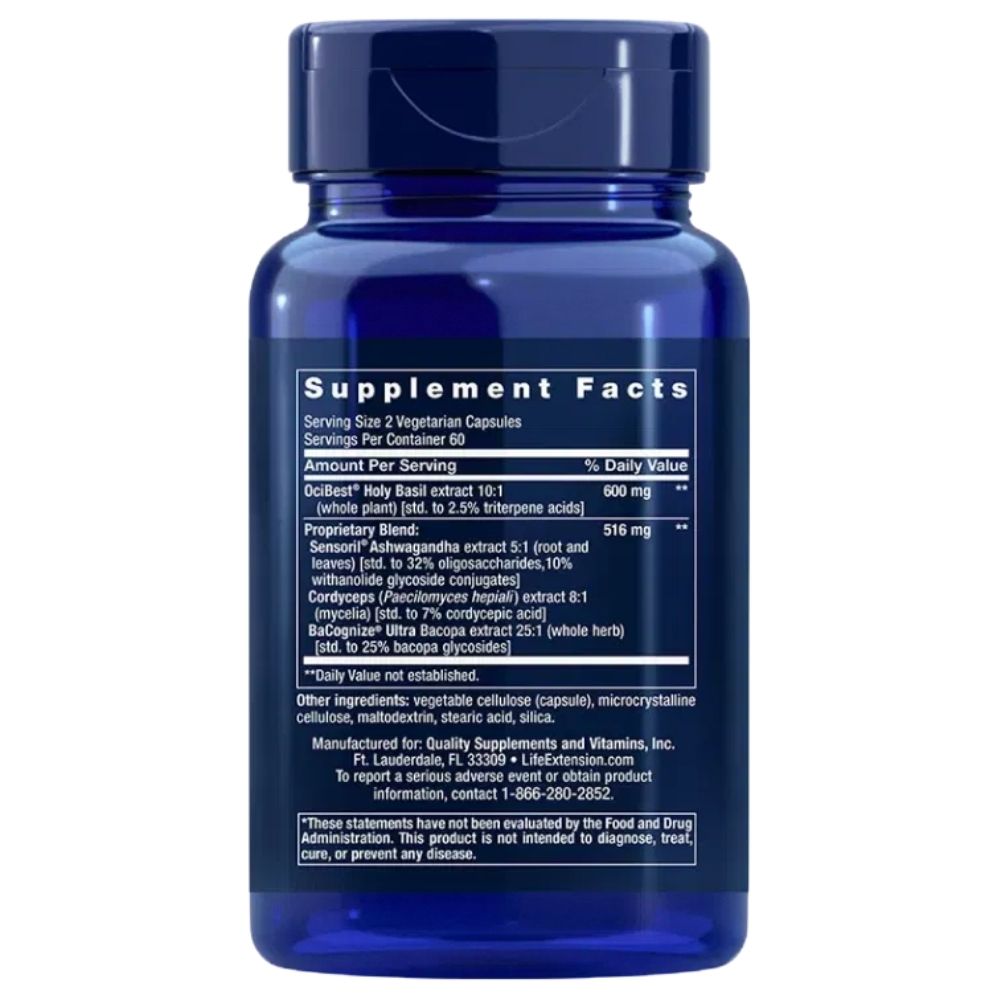 LIFE EXTENSION virsnieru enerģijas formula - 120 kapsulas