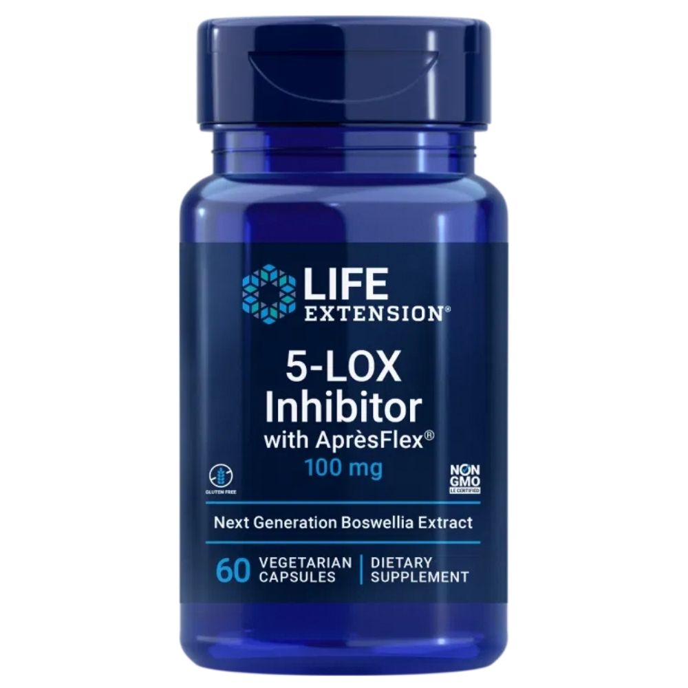 LIFE EXTENSION 5-LOX inhibitors ar AprèsFlex® 100 mg - 60 kapsulas