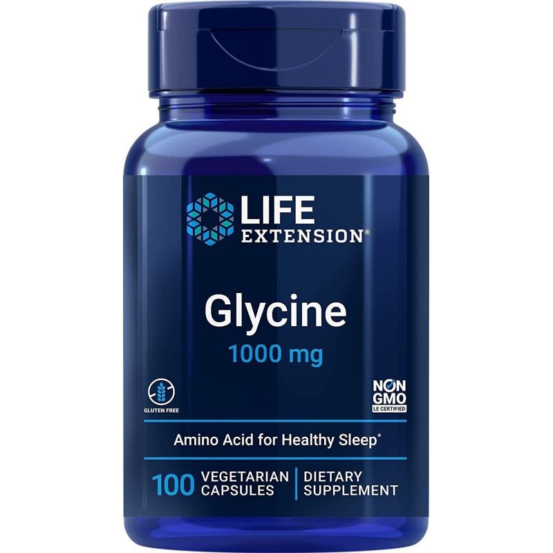 LIFE EXTENSION glicīns 1000 mg - 100 kapsulas