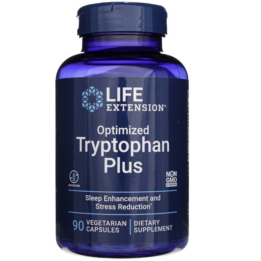 LIFE EXTENSION optimizēts triptofāns plus – 90 kapsulas