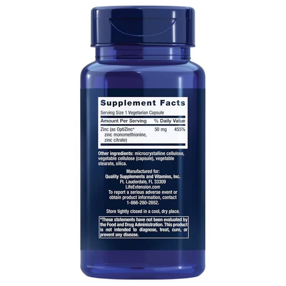 LIFE EXTENSION Cinks 50 mg - 90 kapsulas
