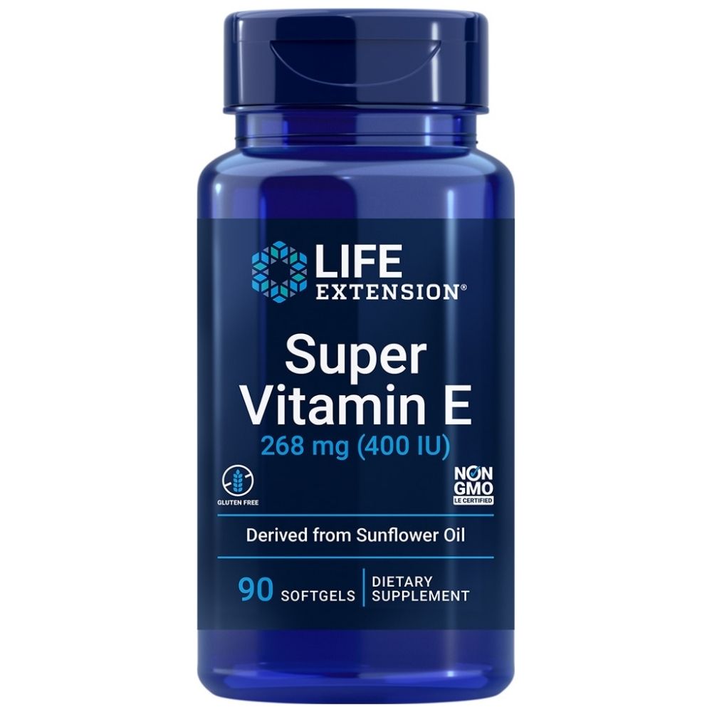 LIFE EXTENSION Super vitamīns E 268 mg – 90 kapsulas