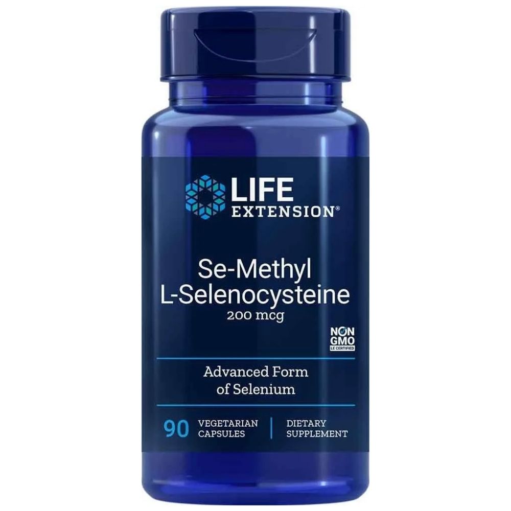 LIFE EXTENSION selēns (Se-metil-L-selenocisteīns) 200 mcg – 90 kapsulas