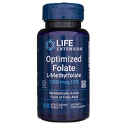 LIFE EXTENSION optimizētais folāts 1700 mkg – 100 tabletes
