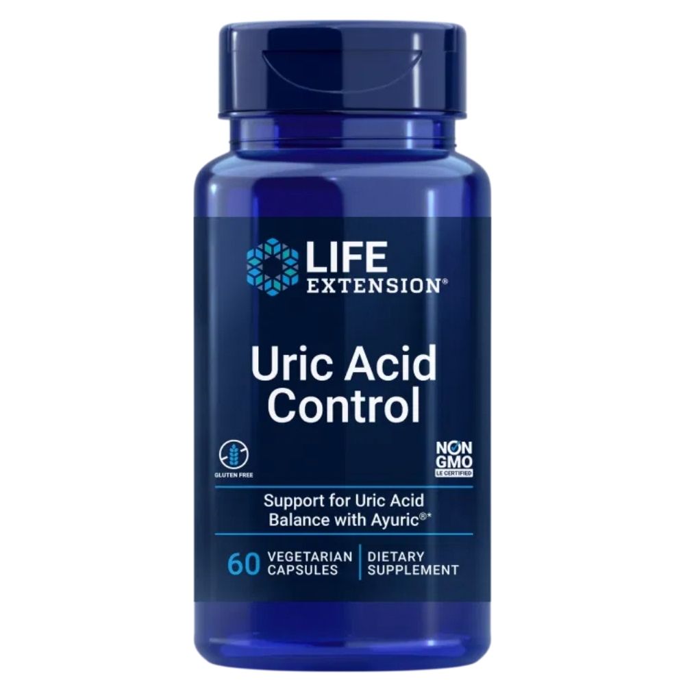 LIFE EXTENSION urīnskābes kontrole 100 mg – 60 kapsulas