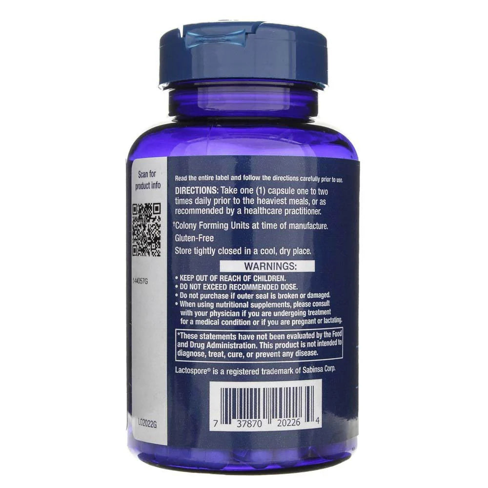 LIFE EXTENSION gremošanas fermenti ar probiotikām — 60 kapsulas